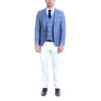 Leandro 2-Piece Slim-Fit Suit // Light Blue (US: 46R)