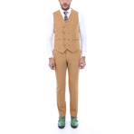 Joaquin 3-Piece Slim-Fit Suit // Tan (US: 44R)