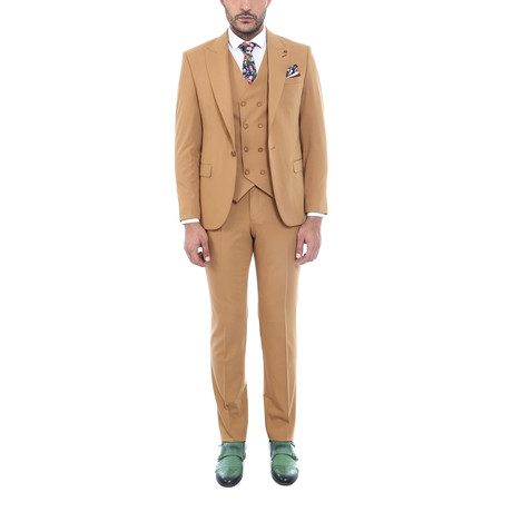 Joaquin 3-Piece Slim-Fit Suit // Tan (Euro: 44)