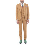 Joaquin 3-Piece Slim-Fit Suit // Tan (US: 48R)