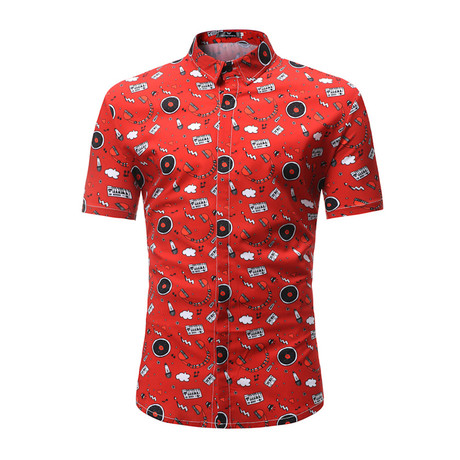 Short Sleeve Shirt // Red (S)