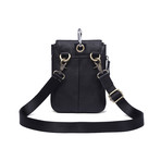 Small Leather Shoulder Bag // Black