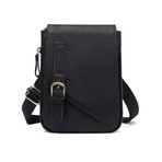 Small Leather Shoulder Bag // Black