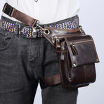 Leather Waist Bag // Chocolate