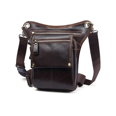 Leather Waist Bag // Chocolate