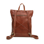 Leather Backpack // Brown // L155