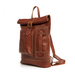 Leather Backpack // Brown // L155