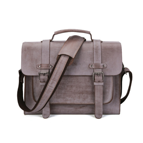 Leather Shoulder Bag // Coffe