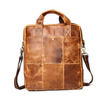 Leather Briefcase // Brown // L160