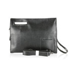 Leather Clutch Bag // Black