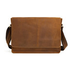 Leather Breifcase // Brown