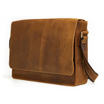 Leather Breifcase // Brown