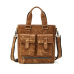 Leather Tote Bag // Brown // L165