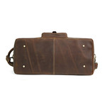 Leather Duffle Bag // Brown