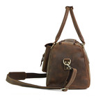 Leather Duffle Bag // Brown