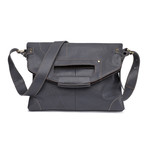 Leather Shoulder Bag // Black