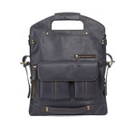 Leather Shoulder Bag // Black