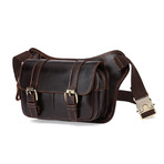 Leather Waist Bag // Chocolate // L177