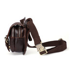 Leather Waist Bag // Chocolate // L177