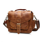 Leather Shoulder Bag // Brown // L179