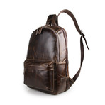 Leather Backpack // Chocolate