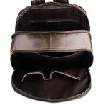 Leather Backpack // Chocolate