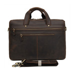 Leather Briefcase // Dark Brown