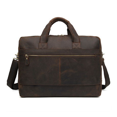 Leather Briefcase // Dark Brown