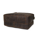 Leather Briefcase // Dark Brown