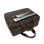 Leather Briefcase // Dark Brown