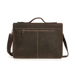 Leather Briefcase // Brown // L150