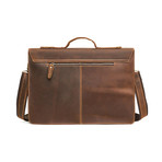 Leather Briefcase // Coffe