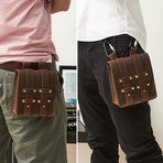 Leather Hip Bag // Brown