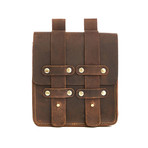 Leather Hip Bag // Brown