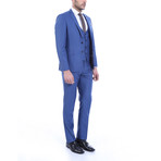 Max 3-Piece Slim-Fit Suit // Blue (US: 44R)