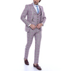 Elwood 3-Piece Slim Fit Suit // Burgundy (US: 50R)