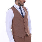 Burke 3-Piece Slim Fit Suit // Brown (Euro: 54)