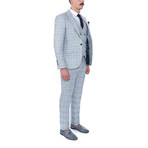 Carlisle 3-Piece Slim-Fit Suit // Light Turquoise (Euro: 50)