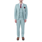 Calvin 3-Piece Slim Fit Suit // Green (US: 44R)