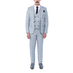 Carlisle 3-Piece Slim-Fit Suit // Light Turquoise (Euro: 50)