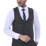 Nathaniel 3-Piece Slim Fit Suit // Charcoal (US: 38R)