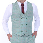 Calvin 3-Piece Slim Fit Suit // Green (US: 44R)