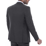 Nathaniel 3-Piece Slim Fit Suit // Charcoal (Euro: 50)