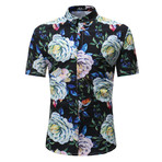 Short Sleeve Shirt // Black Floral II (XL)