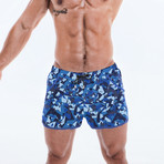 Camo Nini Shorts // Navy (XL)