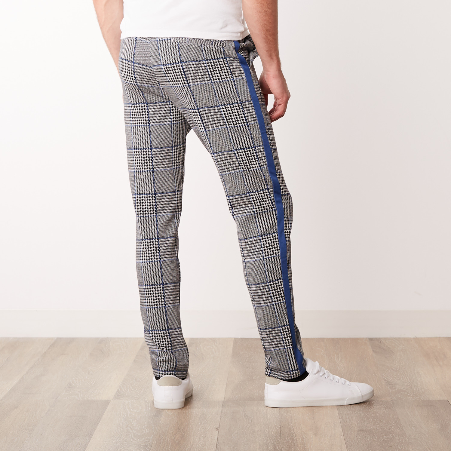 tommy jeans plaid track pants