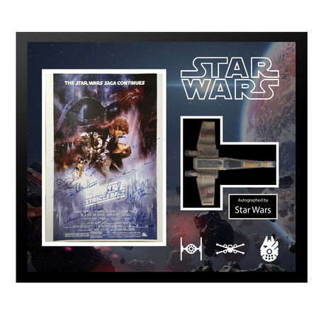 Signed Poster + X-Wing