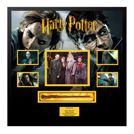 Signed Collage // Harry Potter Wand