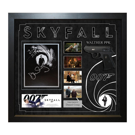 Signed + Framed Pistol Collage // Skyfall
