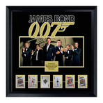 Signed + Framed Card Collage // James Bond
